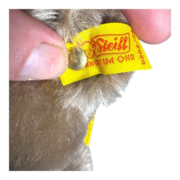 Steiff Original Teddy Bear 12” Genuine Mohair Button Red Ribbon 0202/36 WIth Tag - Picture 7 of 11
